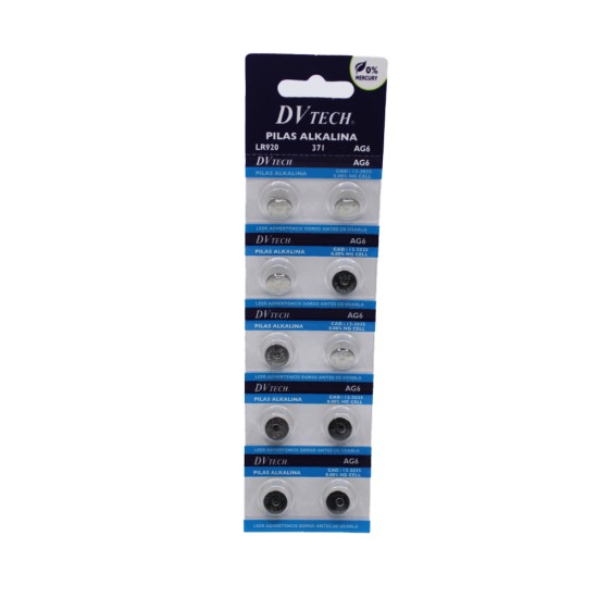 DV TECH ALKALINA BUTTON CELL BATTERY LR920/371/AG6